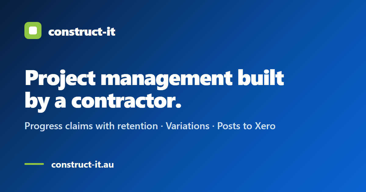 construct-it — &ldquo;Project management built by a contractor.&rdquo;
